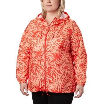 Dámské Bundy Columbia Flash Forward Printed Windbreaker Plus Size Oranžové WKBEZJ536